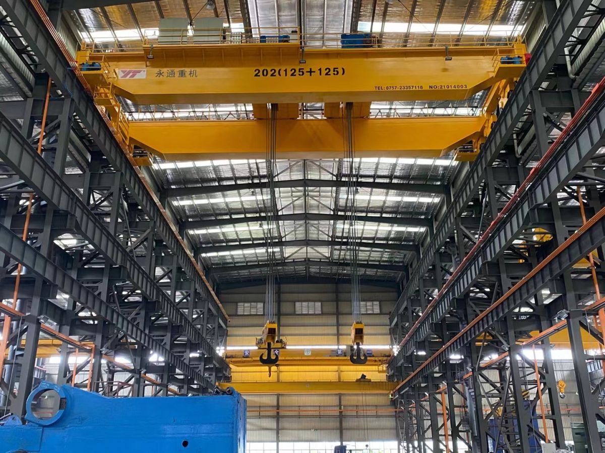 廣東勝龍核電配件202t(125+125)t(雙小車)通用橋式起重機(jī)
